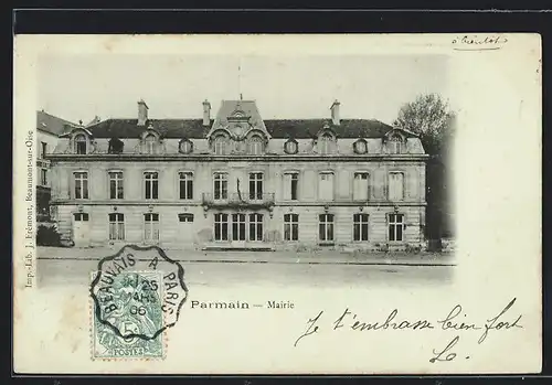 AK Parmain, mairie, facade