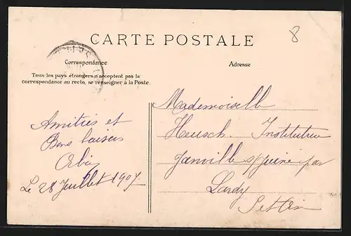 AK Montigny-les-Cormeilles, Vue générale prise du bas de la cote