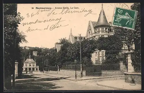 AK Montmorency, Avenue Emille, La Gare