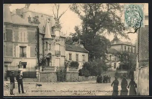 AK Montmorency, Carrefour du Boulevard de l`Ermitage et Rue Gretry