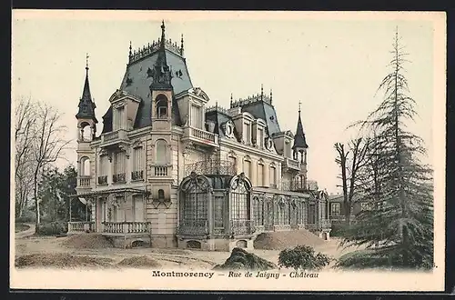 AK Montmorency, Rue de Jaigny, Chateau