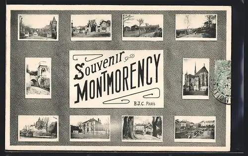 AK Montmorency, Ecole, Mairie, l`Eglise