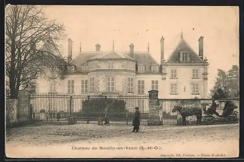 AK Neuilly-en-Vexin, Chateau, facade