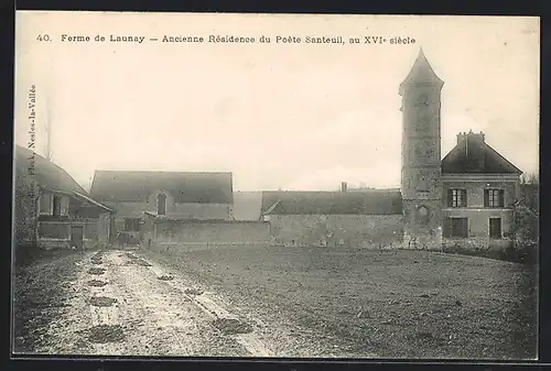 AK Nesles-la-Vallee, Ancienne residence du poete Santeuil au XVIe Siecle