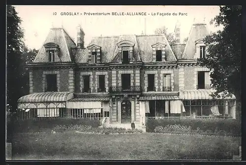 AK Groslay, Preventorium Belle-Alliance, La Facade du Parc