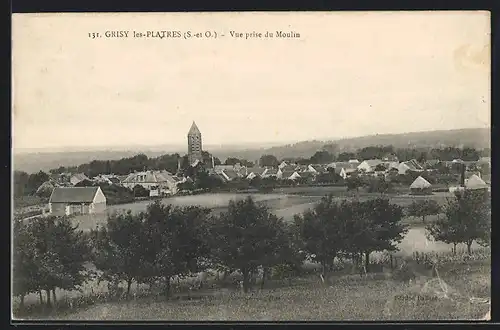 AK Grisy-les-Platres, Blick von der Mühle aus