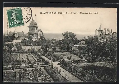 AK Beaumont-sur-Oise, Les chalets du Nouveau Beaumont