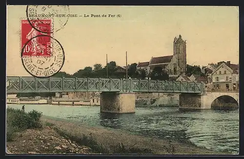 AK Beaumont-sur-Oise, Le Pont de Fer