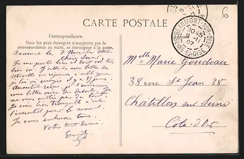 AK Beaumont-sur-Oise, Le Pont de Fer