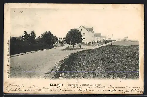 AK Ezanville, Entree du quartier des Villas