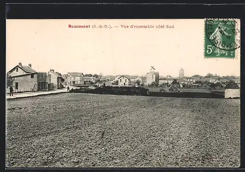 AK Beaumont, Vue d`ensemble cote Sud