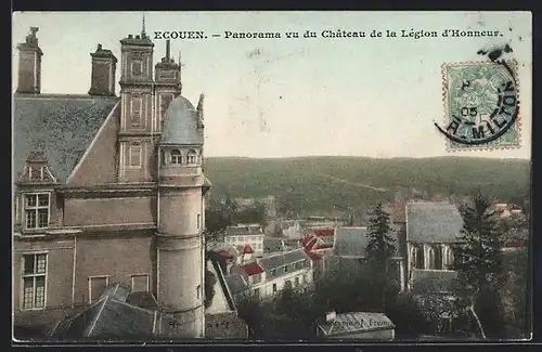 AK Ecouen, Panorama vu du Chateau de la Legion d`Honneur