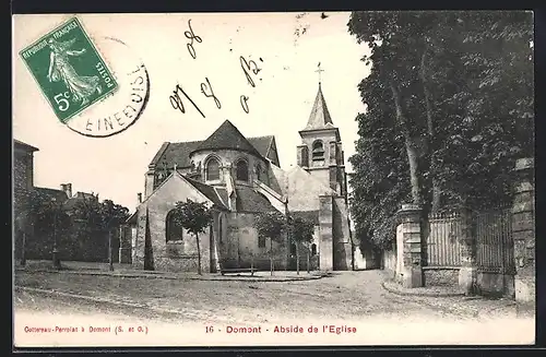 AK Domont, Abside de l`Eglise