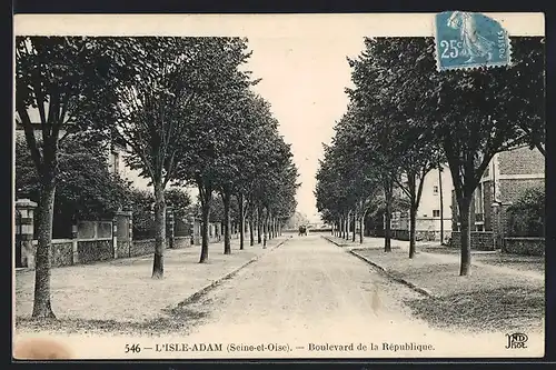 AK L`Isle-Adam, Seine-et-Oise, Boulevard de la Republique