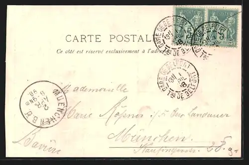 Künstler-AK Belfort, Château de Belfort, AVX Defenseurs de Belfort 1870, Quand-Même