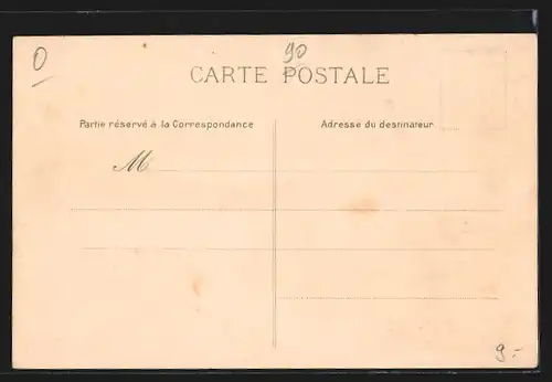 Lithographie Belfort, Vue générale de la Ville, Le Lion