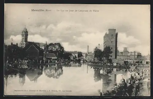 AK Merville, La Lys un jour de Concours de Pêche