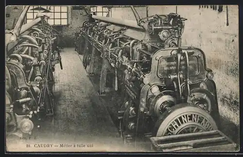 AK Caudry, Métier à tulle uni