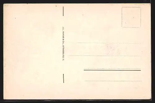 AK Montauban, Kirche vom Friedhof aus gesehen m. d. zerschossenen Gruften