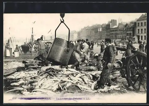 AK Boulogne-sur-Mer, Le Lavage du Poisson