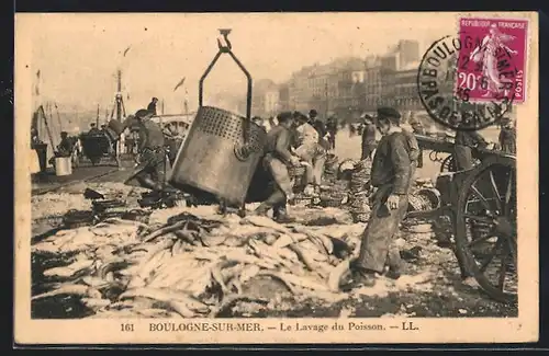AK Boulogne-sur-Mer, Le Lavage du Poisson