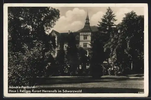 AK Herrenalb im Schwarzwald, Mönch`s Posthotel