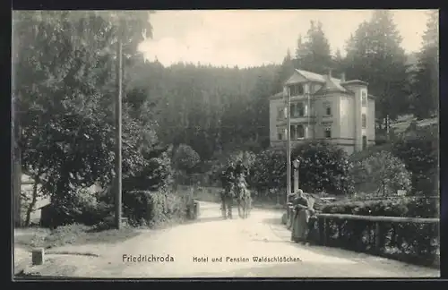 AK Friedrichroda, Hotel und Pension Waldschlösschen