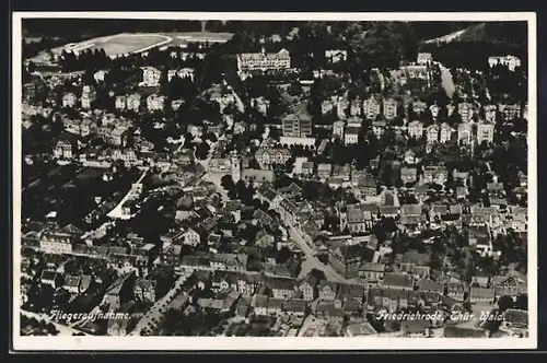 AK Friedrichroda /Thür. Wald, Ortsansicht, Fliegeraufnahme