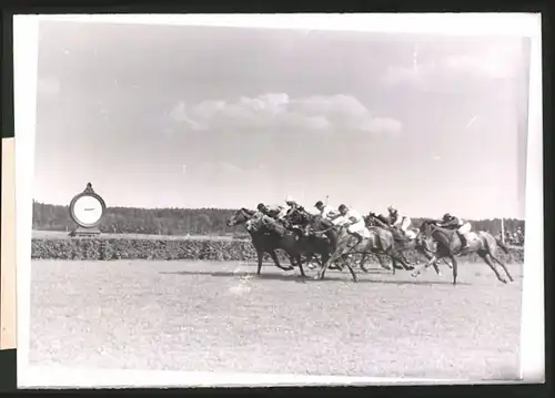 Fotografie Ansicht Hoppegarten, Pferderennen Silberne Pferd des Führers 1941, Steinbach siegt