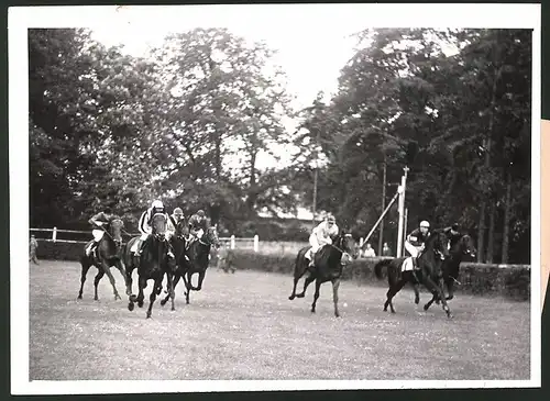 Fotografie Kreutzer, Ansicht Hoppegarten, Union - Pferderennen 1941, späterer Sieger Schlenderhaner Magnat