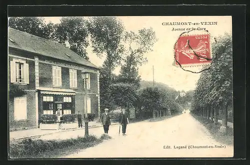 AK Chaumont-en-Vexin, Avenue de la Gare