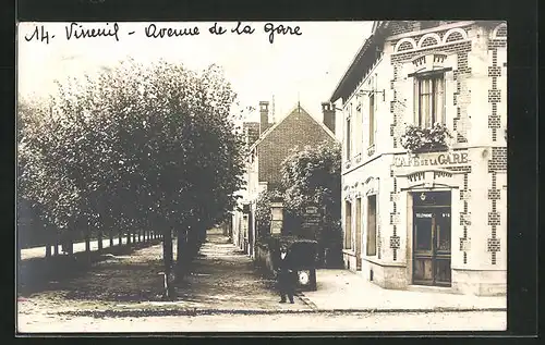 AK Vineuil, Avenue de la Gare, Café de la Gare