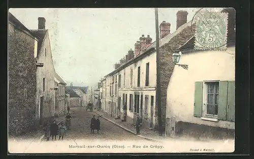 AK Mareuil-sur-Ourcq, Rue de Crépy