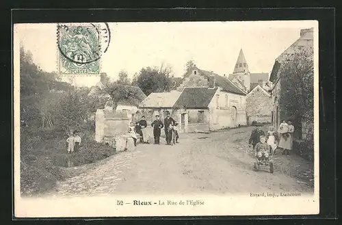 AK Rieux, la Rue de l'Eglise