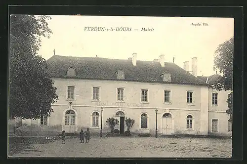 AK Verdun-sur-le-Doubs, Mairie