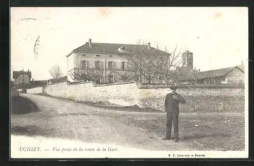 AK Uchizy, Vue prise de la route de la Gare