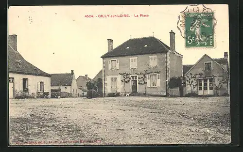 AK Gilly-sur-Loire, la Place