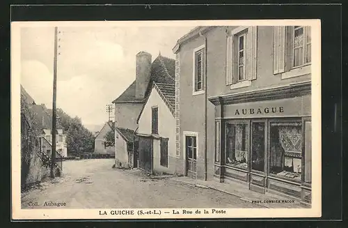 AK La Guiche, la Rue de la Poste