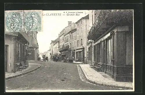 AK La Clayette, Grande Rue