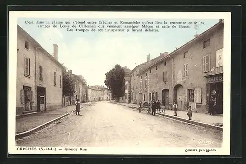 AK Créches, Grande Rue