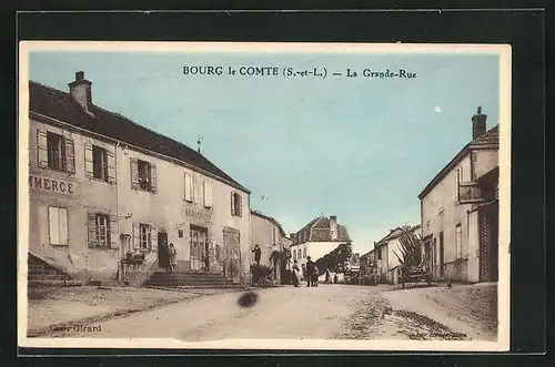 AK Bourg-le-Comte, la Grande-Rue