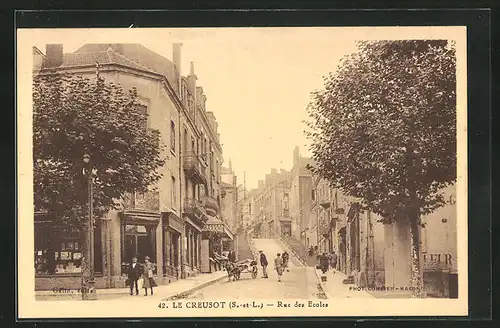 AK Le Creusot, Rue des Ecoles