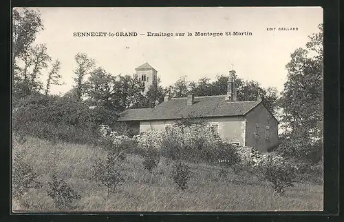 AK Sennecey-le-Grand, Ermitage sur la Montagne St-Martin