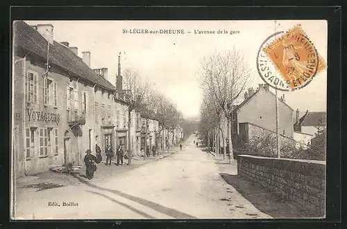 AK St-Léger-sur-Dheune, L`Avenue de la Gare