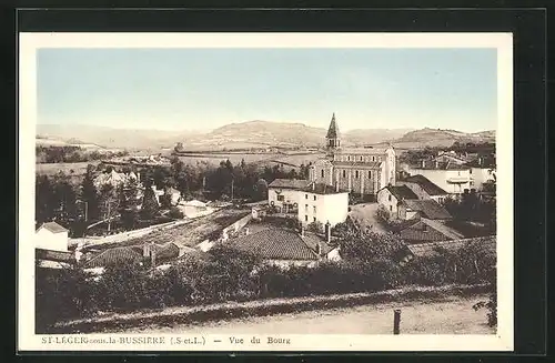 AK Saint-Léger-sous-la-Bussière, Vue du Bourg