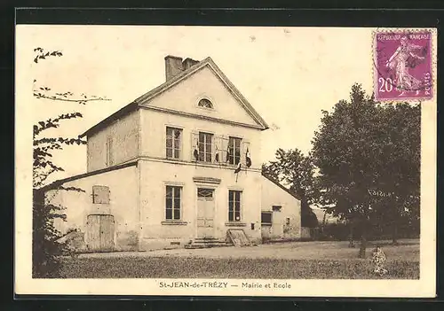 AK St-Jean-de-Trézy, Mairie et Ecole