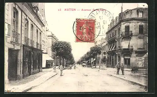 AK Autun, Avenue de la Gare