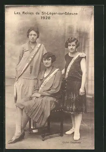 AK St-Léger-dur-Dheune, Les Reines de St-Léger-dur-Dheune 1928