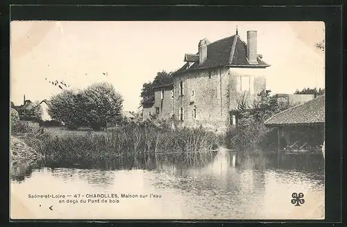 AK Charolles, Maison sur l`eau en deca du Pont de Bois