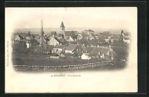 AK St-Révérien, Vue Générale, Teilansicht mit Kirche